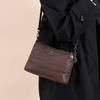 Small Bag Women's New Fashionable Three-layer Soft Leather Mother Bag Simple Casual Versatile Shoulder Messenger Bag