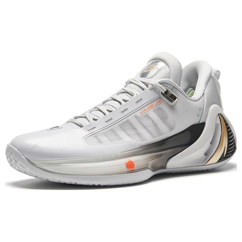 ANTA GH4 Basketball Shoes Men's Low top Sand Grain Gray/Castle Gray Sneakers 912331104-4
