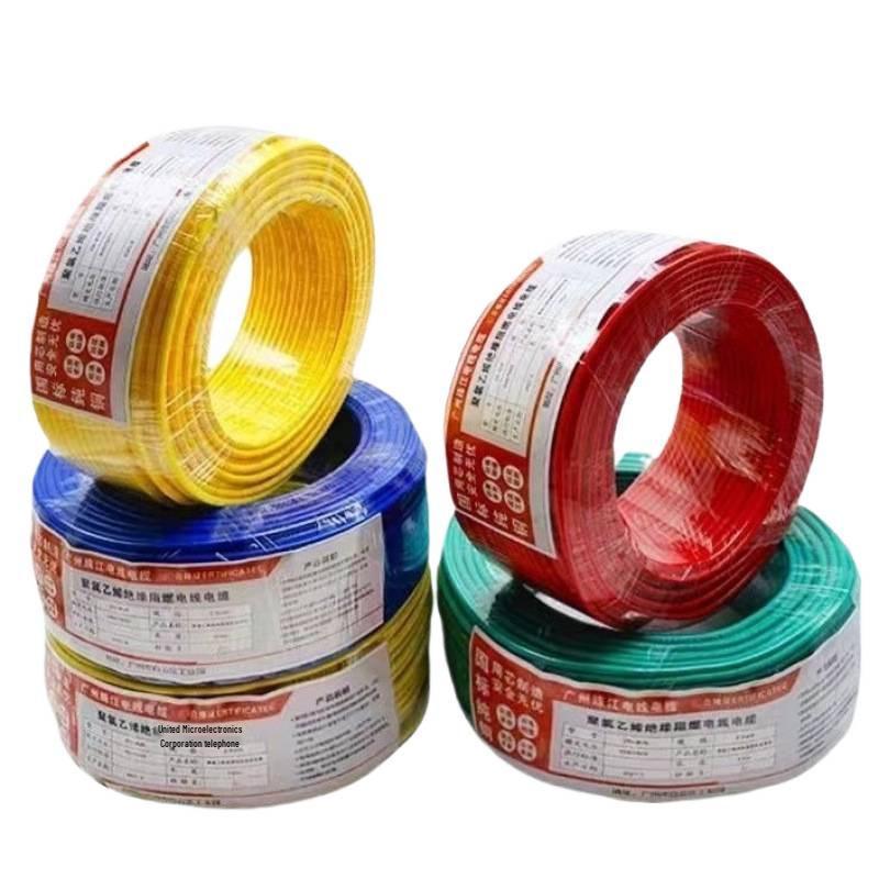 Household Pure Copper BV Single-Strand Wire for Home Decoration - 1.5, 2.5, 4, 6 Sq mm Single-Core