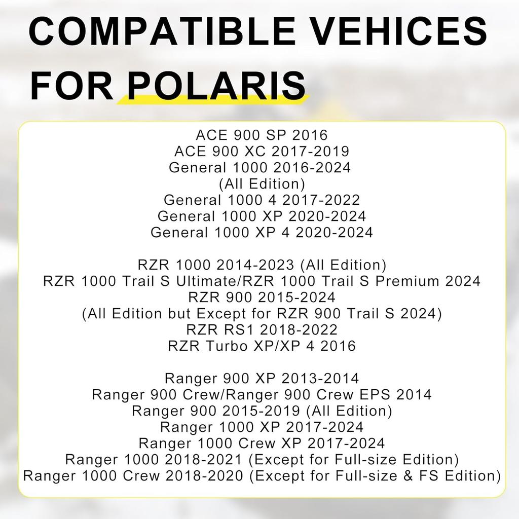 Engine Cylinder Head Gasket Seal Kit Set For Polaris Ranger RZR General ACE 900 1000 RS1 Turbo 2013-2024
