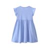 Summer New Style Girls' Cartoon Embroidered Bunny Dress Baby Tank Dress Pure Cotton Knitted Casual Dress Polka Dot Korean Style