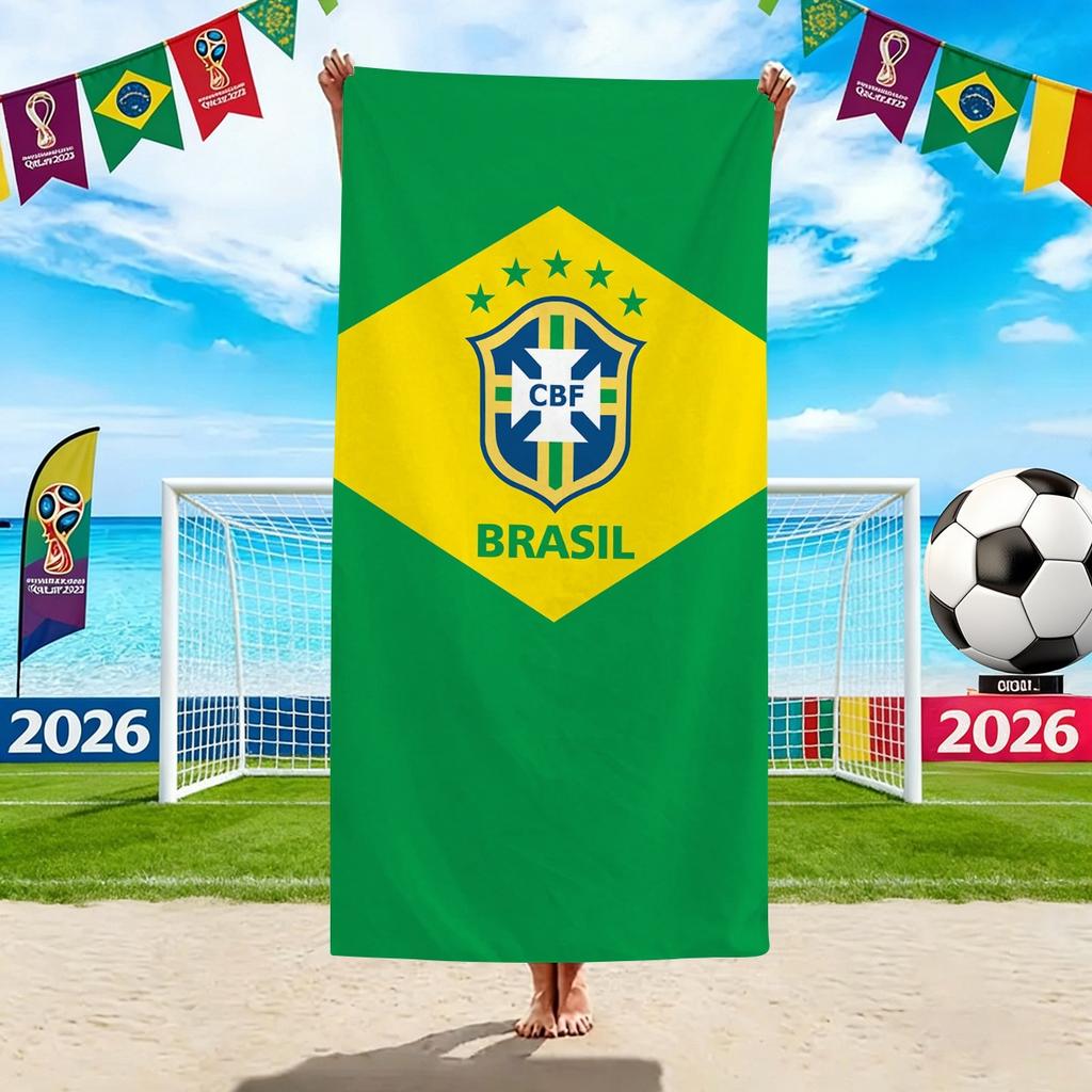 World Cup Beach Towels, Us-Canada-Mexico Football Team Microfiber Quick-Drying Absorbent Bath Towels, Sports Towels