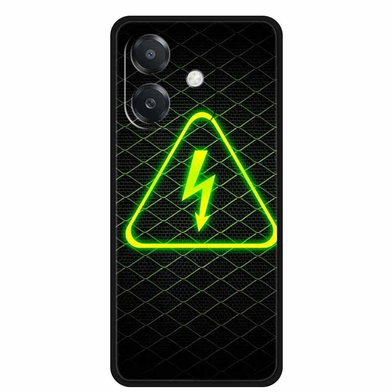 Para OPPO A3 / A3x 5G Funda 6.67" Funda Negra Silicona Suave Funda para Teléfono Para OPPO A3x A3 5G Funda Trasera A 3x A 3 x A3 x Dibujos Animados