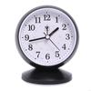 62KD Stylish Quiet Alarm Clock with Arabic Numerals Battery Operated No Ticking Analog Desk Clock for Children Bedroom