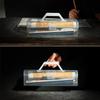 Large Capacity Plastic Storage Box With Handle Portable Clear Jewelry Case Art Toolbox Multipurpose Transparent Carrying Cases