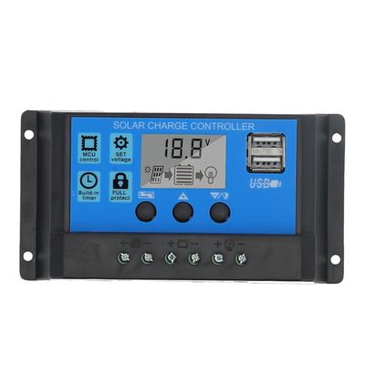 30A 12V 24V 2?Regolatore di carica solare Way MOS PWM Regolatore di batteria a 3 stadi Regolatore di pannello solare