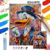 Oil Painting Donald Duck Painting Art Handmade Diy Painting Home Decoration Gift