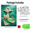 5D DIY Pearl Art Kit Cute Duck And Frog Themed Decor Home Wall Decoration