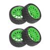 Remote Control Model Rubber Car Supplies Beadlock Wheel Mud Terrain Tires Set Wheel Tires Detachable Fine Car Parts
