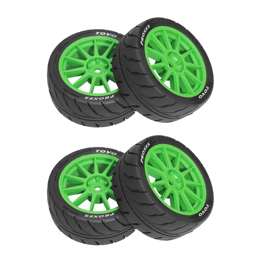 Remote Control Model Rubber Car Supplies Beadlock Wheel Mud Terrain Tires Set Wheel Tires Detachable Fine Car Parts