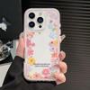 ins Summer Round of Flowers for Apple 17/16iPhone15 Color Edge Phone Case 13 Fresh 12 Premium 14