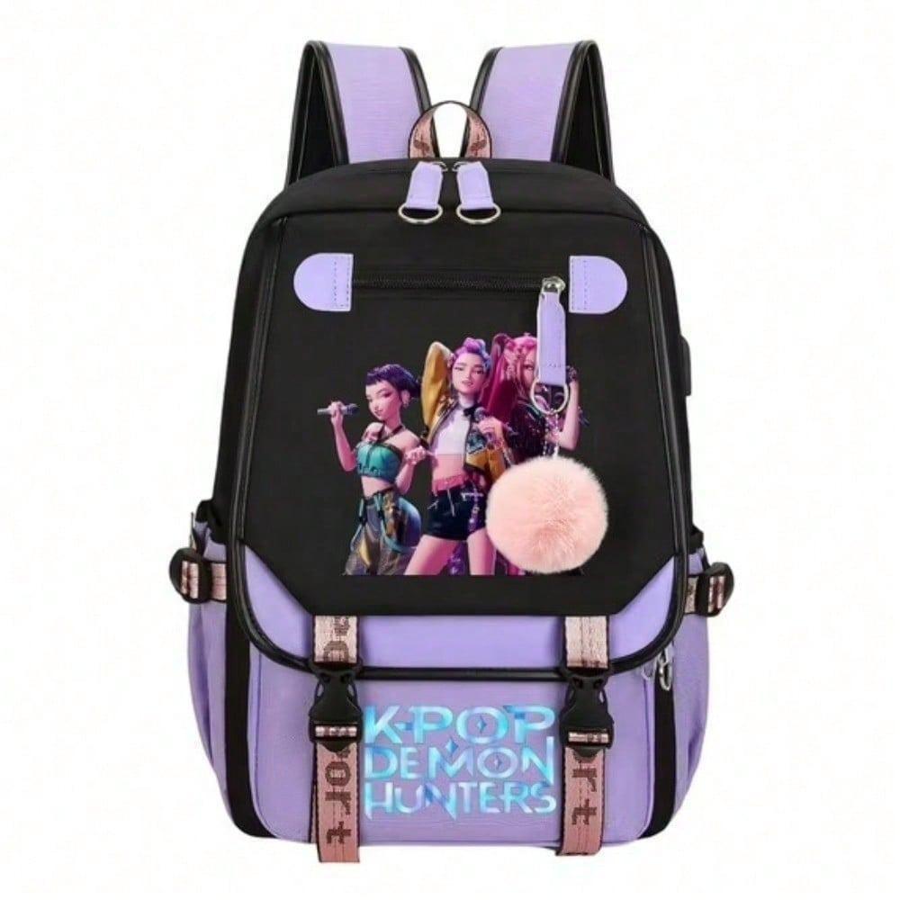Witch Hunter Animation Cartoon Printed School Bag Large Capacity Junior High School Student Backpack