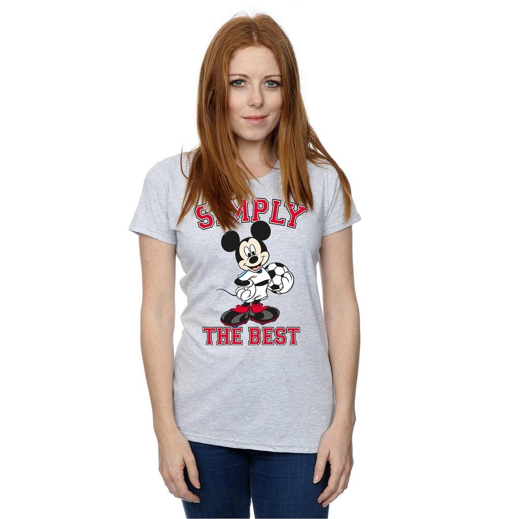 Disney Womens/Ladies Mickey Mouse Simply The Best Cotton T-Shirt