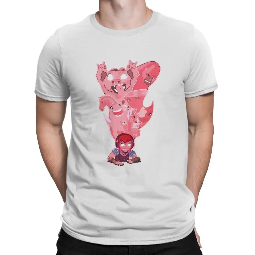 Cool Men's T Shirts Nimona Cartoon Funny Tees Short Sleeve Crew Neck T-Shirts Pure Cotton Adult Clothes