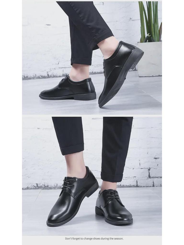 Herren Trendige Schnürleder Schuhe - Britischer Business & Casual Koreanischer Stil