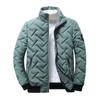 Mens Stand Collar Short Cotton Padded Jacket Trendy Thick Warm Winter Coat Teens