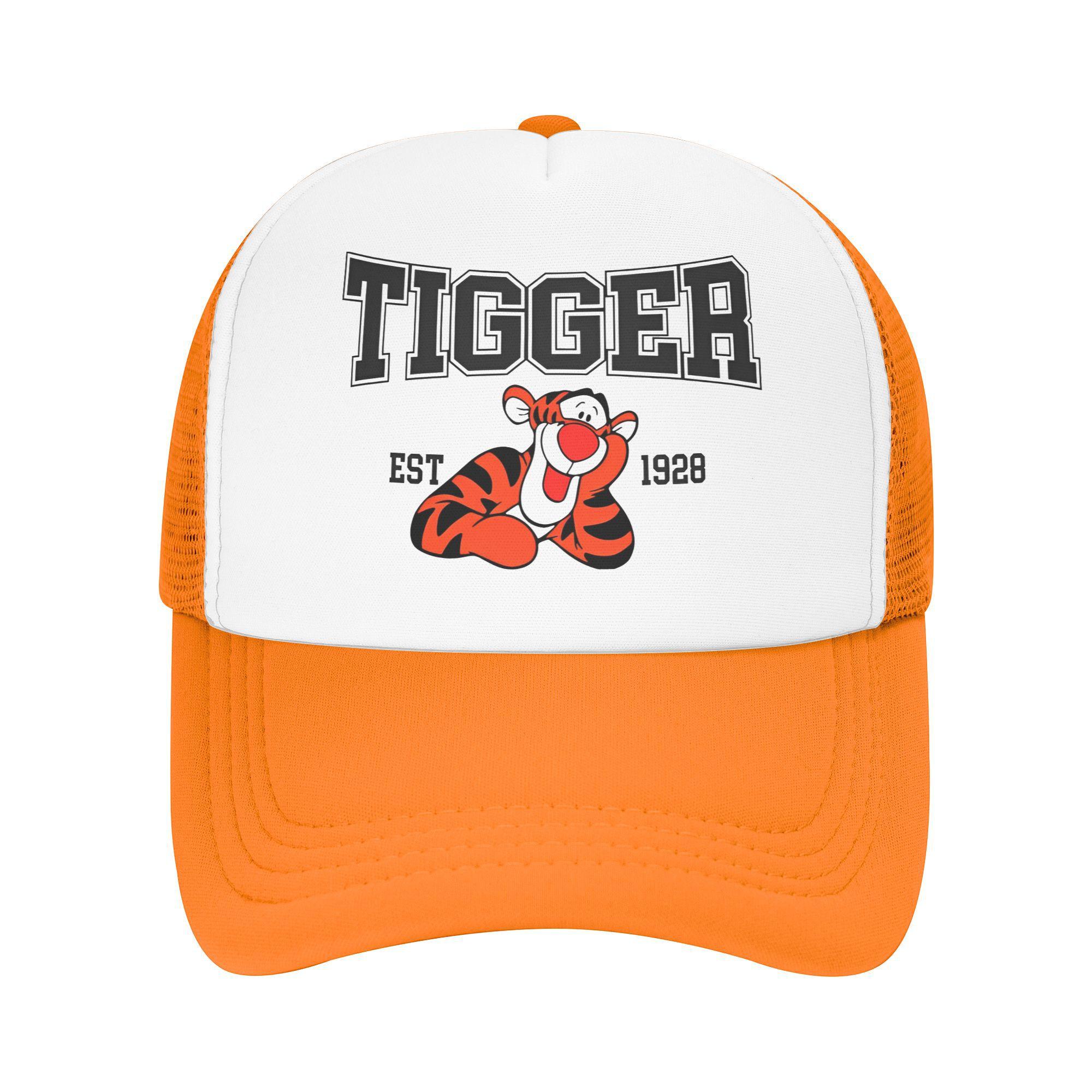 

Winnie the Pooh tigger Mesh Caps Merch for Women Men Adjustable Baseball Cap Mesh-Back Summer Outdoor Caps One Size