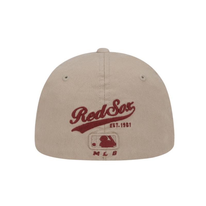 MLB Letter B embroidered logo peaked cap, same style for men and women, Khaki 59 without packaging