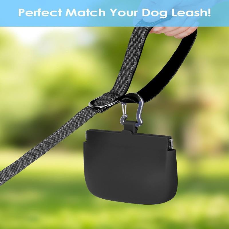 Borsa Impermeabile in Silicone per Premi per Cani Resistente all'Olio e alle Macchie Sacchetto per Snack per Animali Domestici Dispenser di Cibo Premi Snack Sacchetto per Premi per Cuccioli
