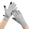 Warm gloves Women's autumn and winter outdoor riding fleece thickened sports windproof running elastic touch screen split-finger gloves