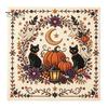 Kompletní balíček pro jehlovou práci Halloweenská výšivka, DIY sada stehů pro dospělé, Roztomilá čarodějnice, Světlý dýně, Duch, Černá kočka Vzor na stěnu