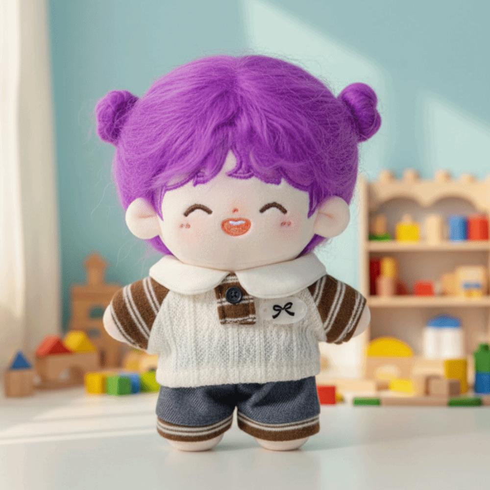 Preppy Style 10cm Cotton Doll Clothes T-shirt Doll Dress Up Set Children's Gift