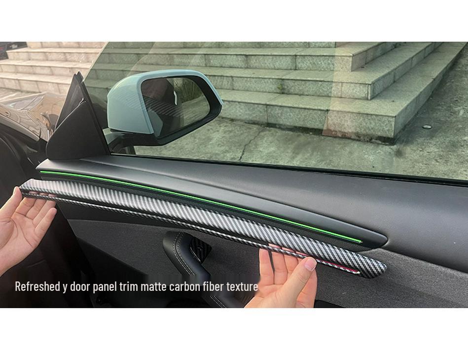 Tesla Model Y Refresh Door Panel Trim Cover - Interior Modification Accessory