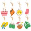 Summer Beach Party Venue Paper Hanging Decorations For Events Prop Birthday