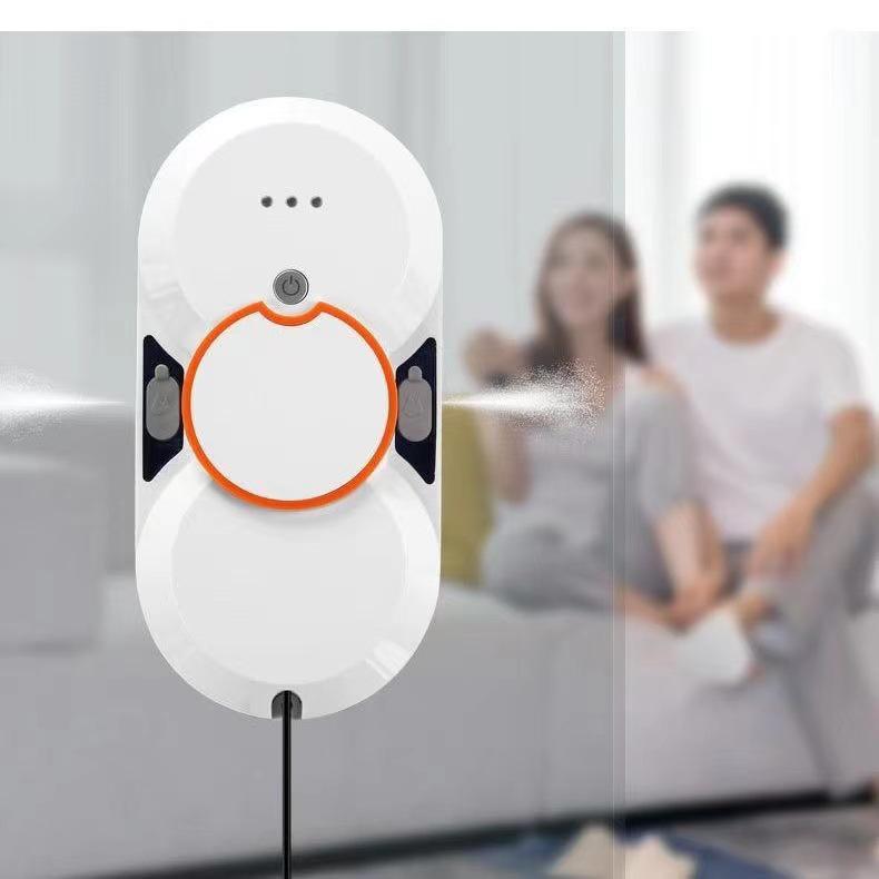 New Ultra-Thin Double Spray Intelligent Window Cleaning Robot for Households