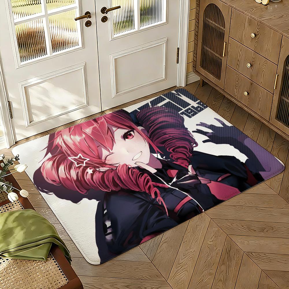 K-Kasane Teto Pink American Floor Mat Soft Thickened Absorbent Non-Slip Bedroom Living Room Door Mat Home Decor Flannel Rugs