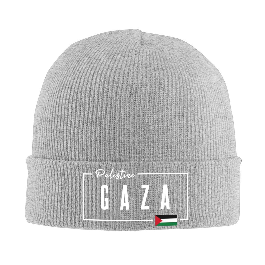 Gaza Palestine Flag Beanie Hats Bonnet Hats Men Women Cool Gym Knitted Hat Spring Graphic Warm Soft Caps