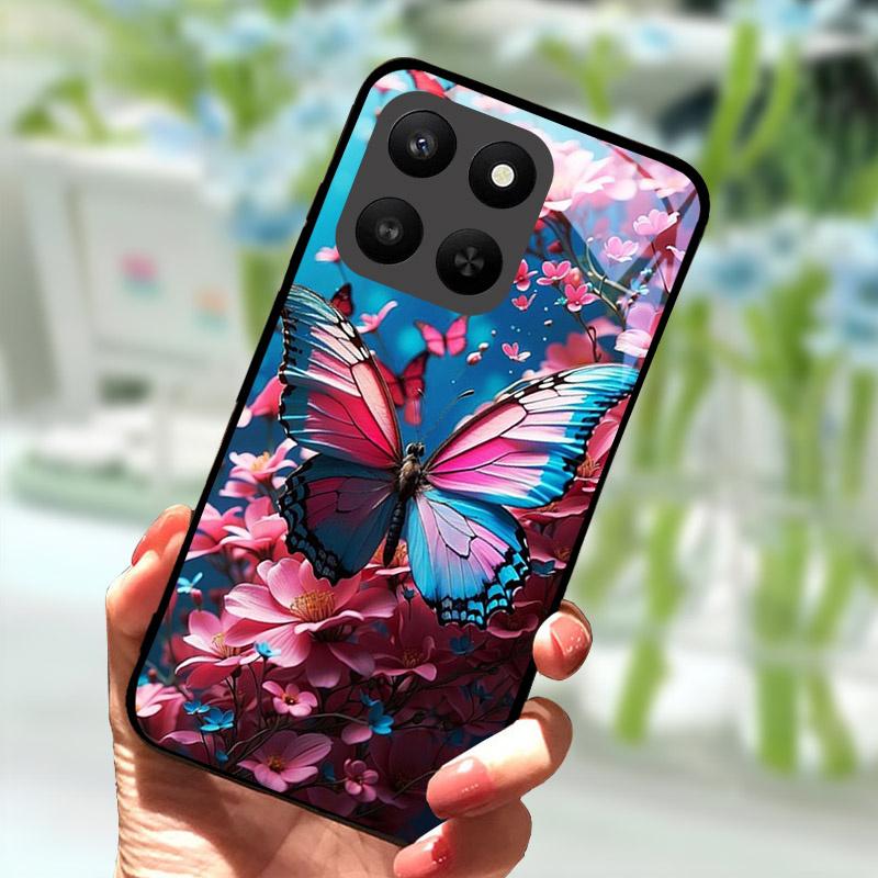 For Honor 400 Smart 5G Case Full Camera Protection Phone Cover Tempered Glass Cases For Honor 400Smart Case Shell Fundas Coque