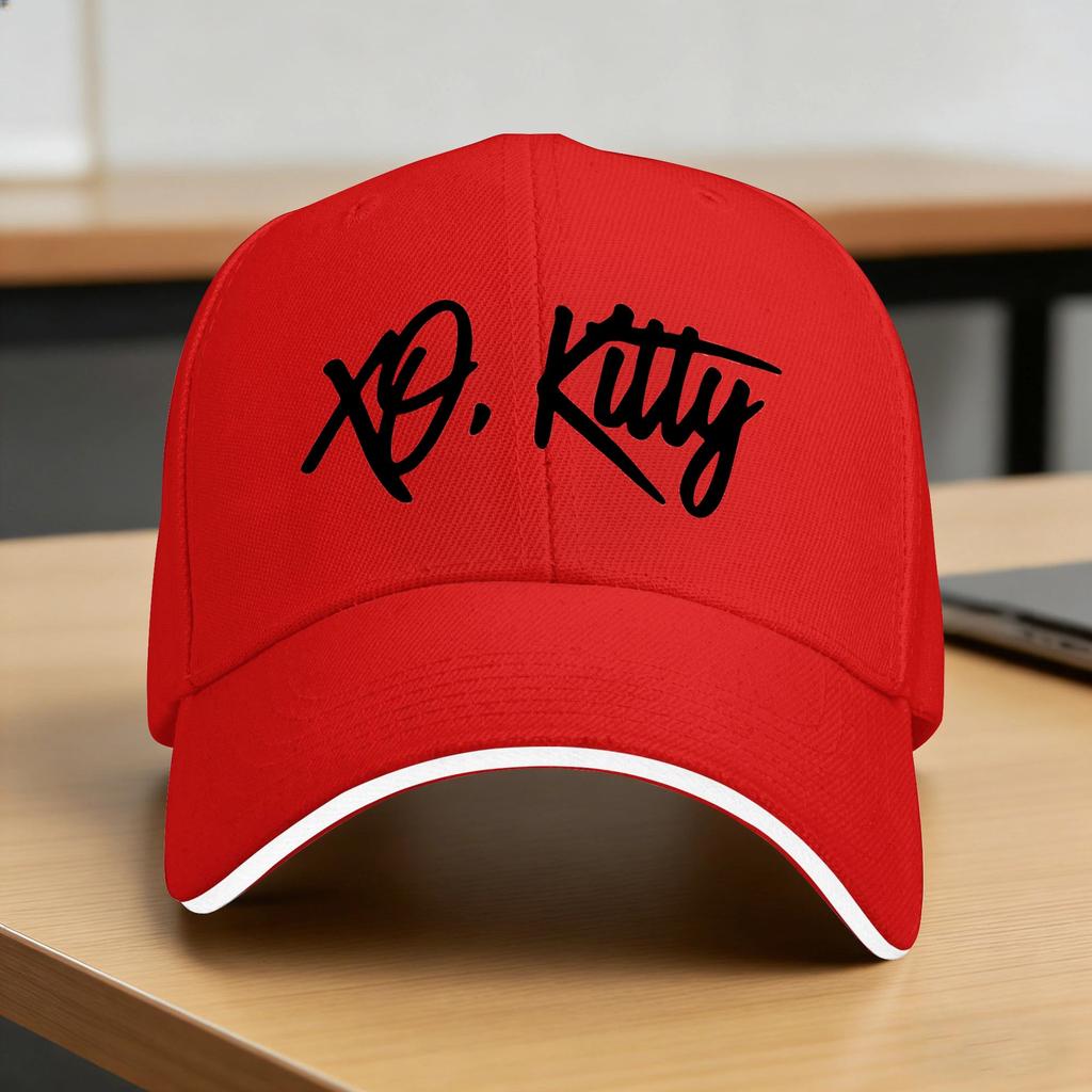 Czapka z daszkiem z logo XO Kitty yk Urocza czapka trucker Wiosna Damska Unisex Bieganie Hippie Czapki z daszkiem