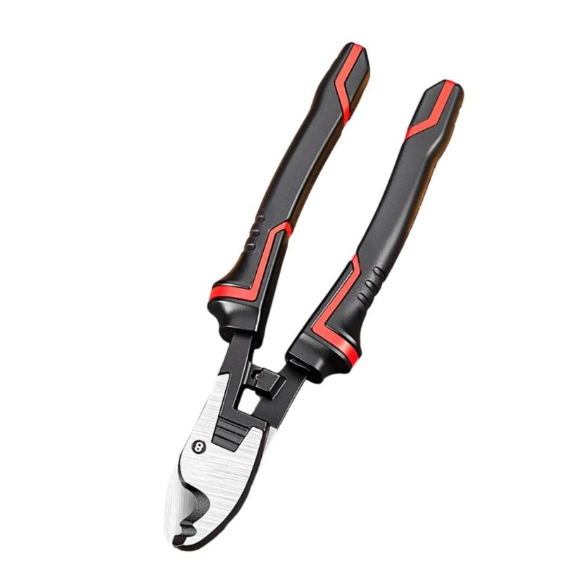Ergonomic Heavy Duty Wire Cutter Suitable For Thick Copper Aluminum Cables Anti Fatigue Handle Durability Construction