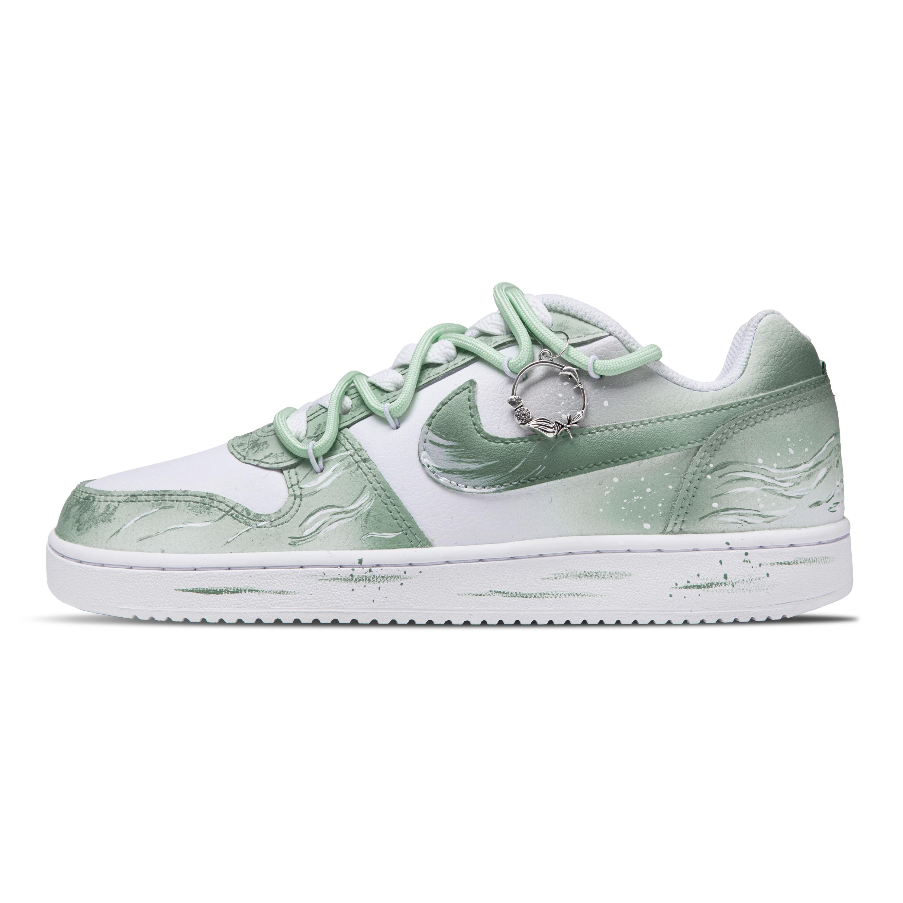 

Nike EBERNON Clear Spring Wave Mint Mambo Coverage Breathable Low top Skateboard Shoes Unisex Light Green AQ1775-100(Team692-) 45
