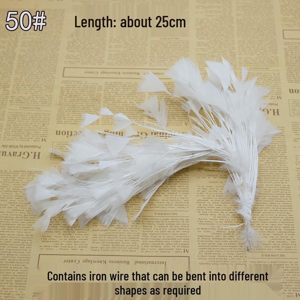 Weiße Feder Kollektion: DIY Handgemachte Bekleidungsaccessoires mit Gänse- und Truthahnfedern