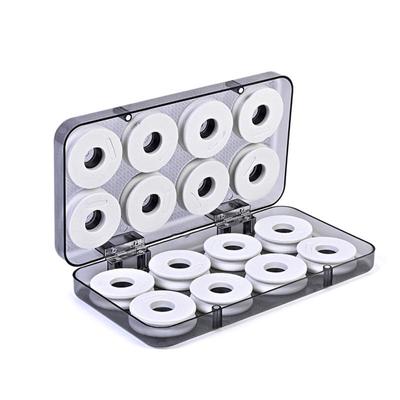 16pcs/lot Translucent Fishing  Tackle  Box Magnetic Design Spools Line Box Fishing Line Shaft Bobbin