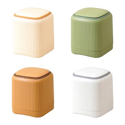 Papelera Pequeña con Tapa Hermética Resistente a Olores Cubo de Basura Pequeño Para Escritorio Encimera Baño