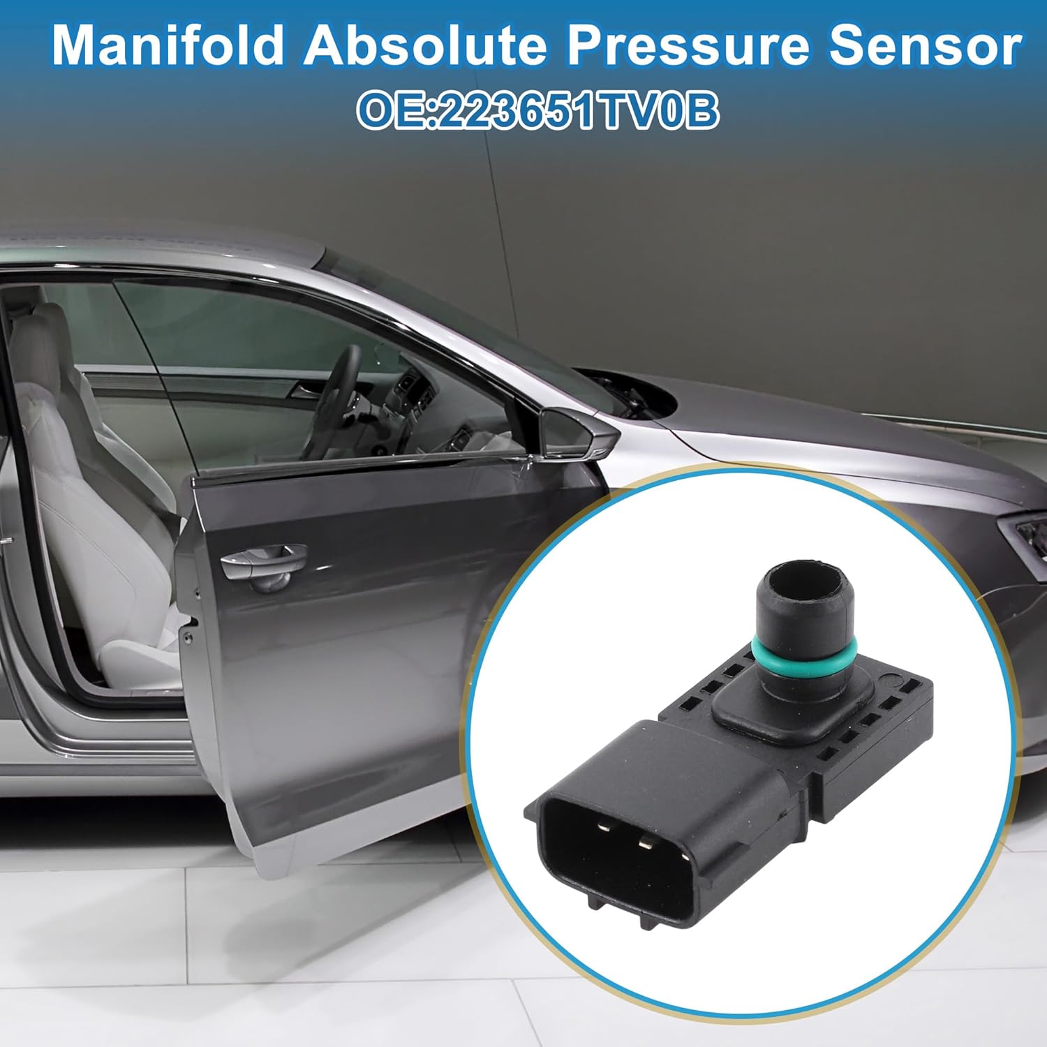 Manifold Absolute Pressure Sensor No.223651TV0B for Nissan Titan 2004-2015, for Nissan Titan 2017-2018