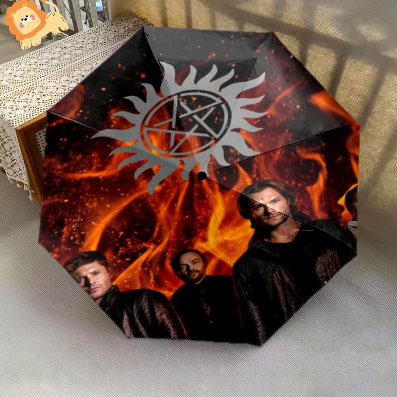 Supernatural Forces Unleashed Folding umbrella Portable durable Sun umbrella Umbrella Gift