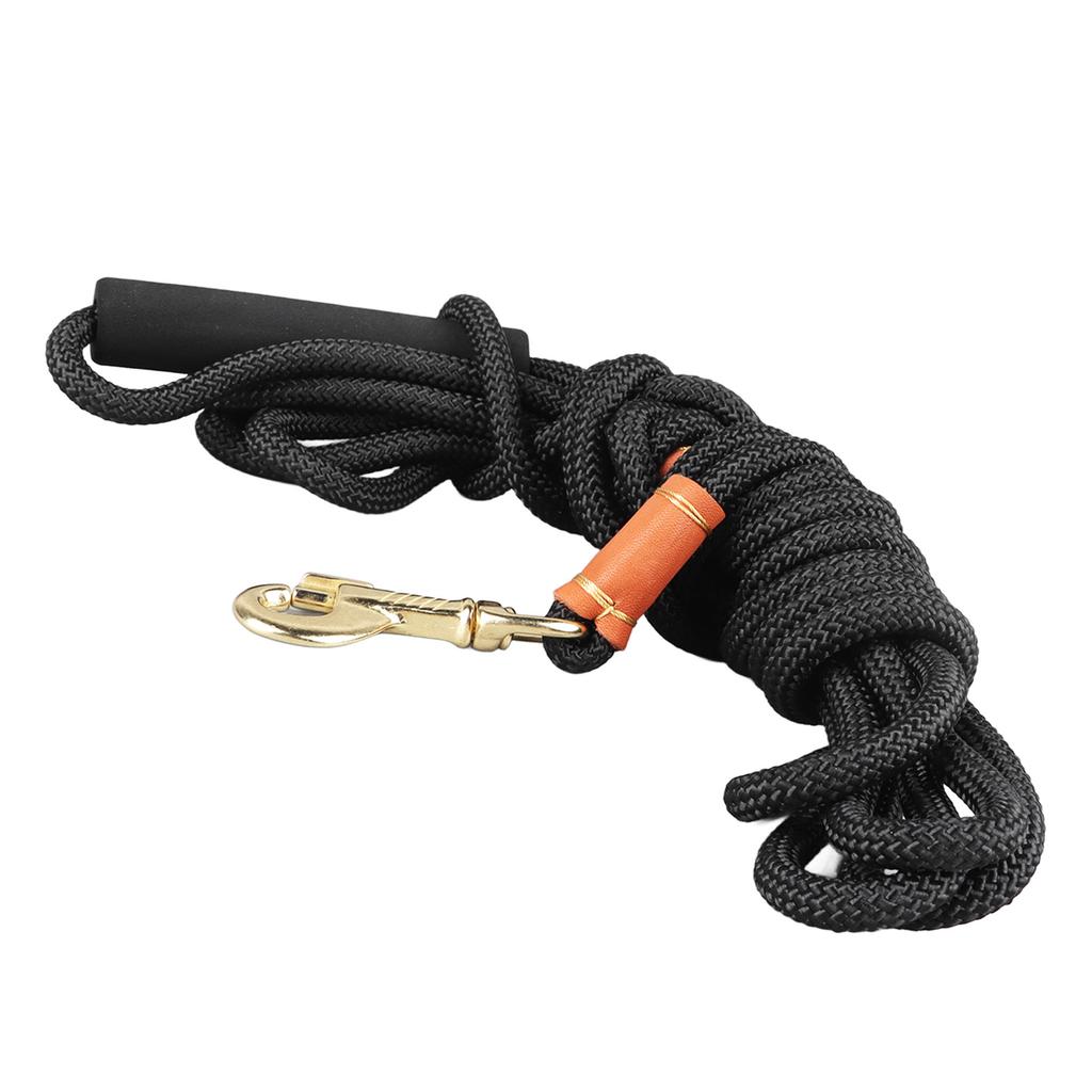 Dog Leash Nylon Extended Strong Load Bearing Capacity Dog Traction Rope with Soft Handle for