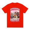 Funny Professional Yapper Meme Cat Pattern Tshirt Womens Fashion Retro Short sleeved Tshirt Casual T-shirt