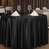Smooth Round Satin Tablecloth Imitation Silk Table Decoration Luxurious Table Cover  Wedding