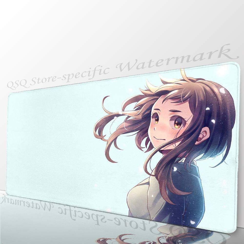 Ochaco Uraraka Anime My Hero A-Academia Mousepad Mouse Mat Desk Mat With Pad Gaming Accessories Prime Gaming XXL Keyboard Pad