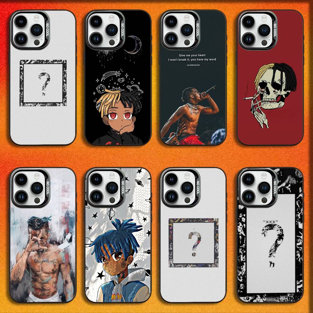 Rapper Singer X-XXXTENTACION Phone Case For iPhone 16,15,14,13,12,11,Mini,Pro,E,MAX Black Candy Matte Shockproof Cover