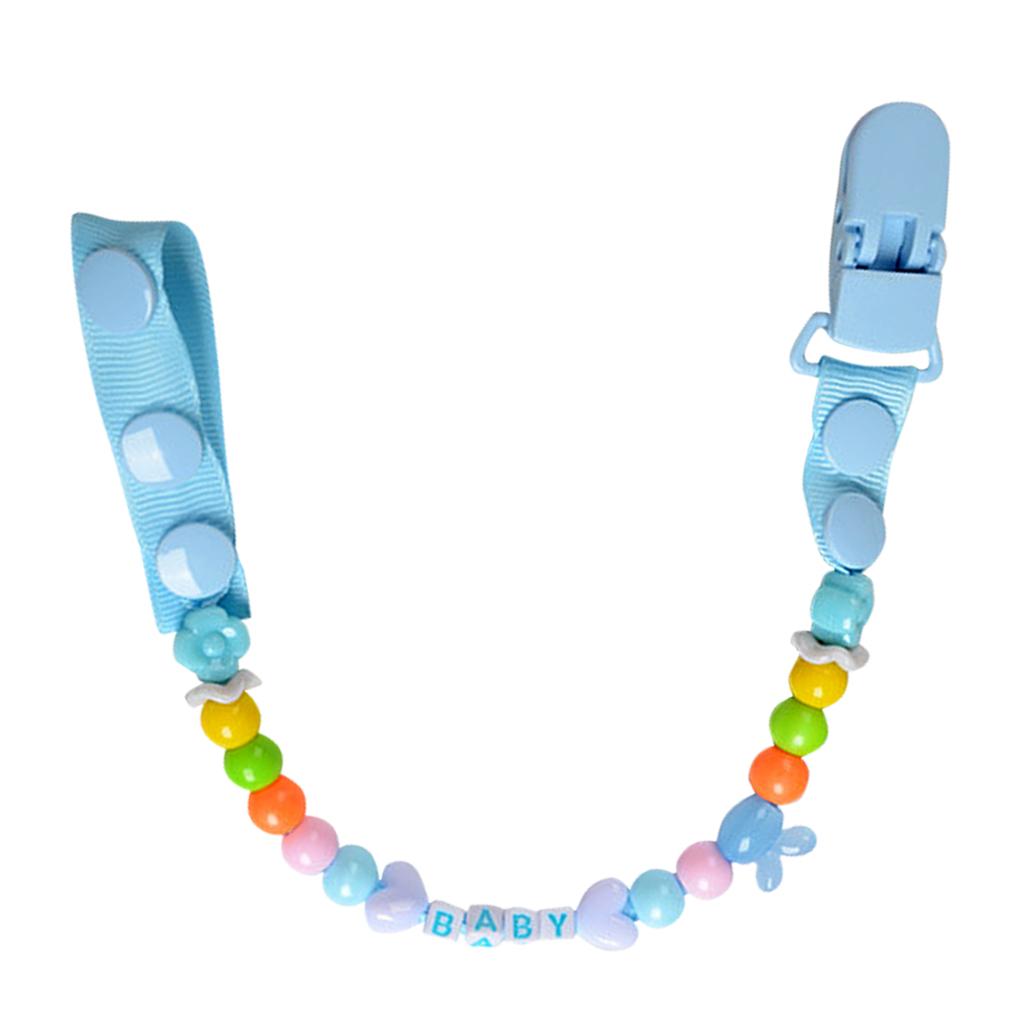 Baby Clip Holder Soother Shower Children Self-Assembly Clips Newborn Beads Chain Dummy Teether Nipples Dental