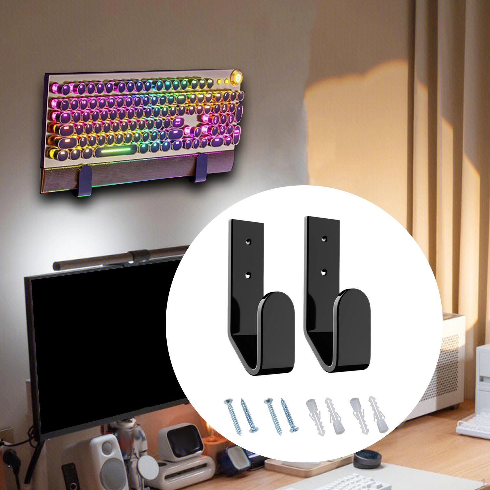 

Стойка для игровой клавиатуры, настенная вешалка, акриловые универсальные крючки, механическая подставка Tilted 13x4.7x4cm