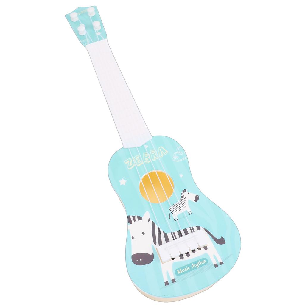 Simulation Ukulele Guitar Playable Educational Musical Instrument Early Learning Music Toy for Over 3 Years Old Kids Blue