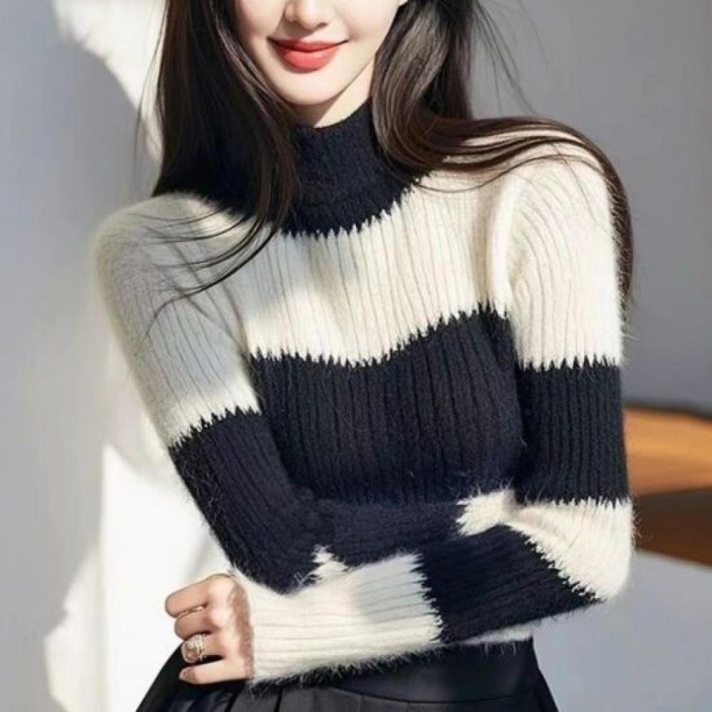 Rellawear Women Baillin Snow Polo Knit Top Mq241218