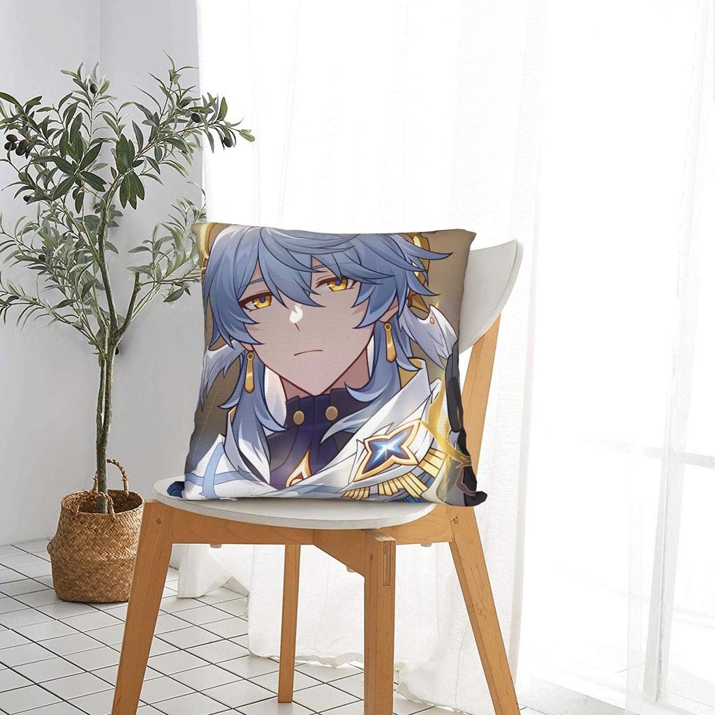 Honkai Star Rail Pillow Case  Comfy Pillow Cover For Living Room Sofa Cute Funny Pillowcases